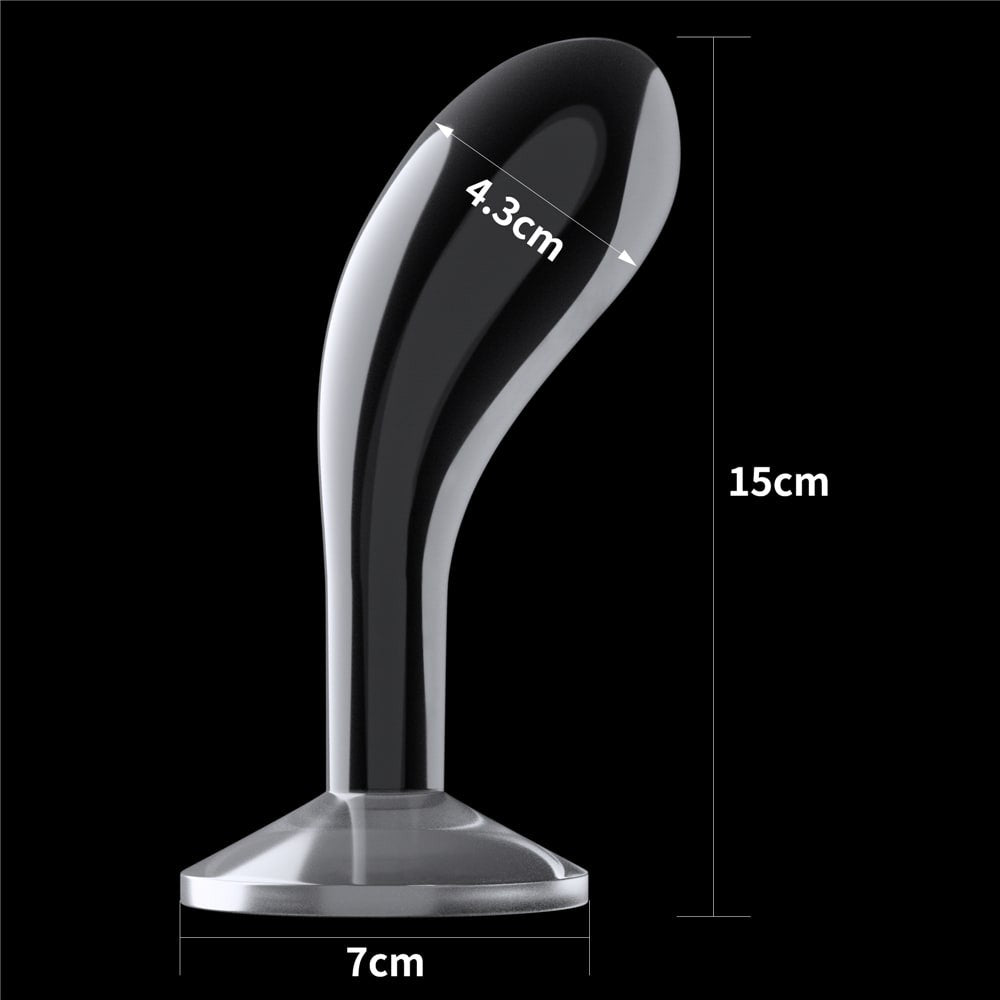 Plug prostatico trasparente impeccabile da 6,0''