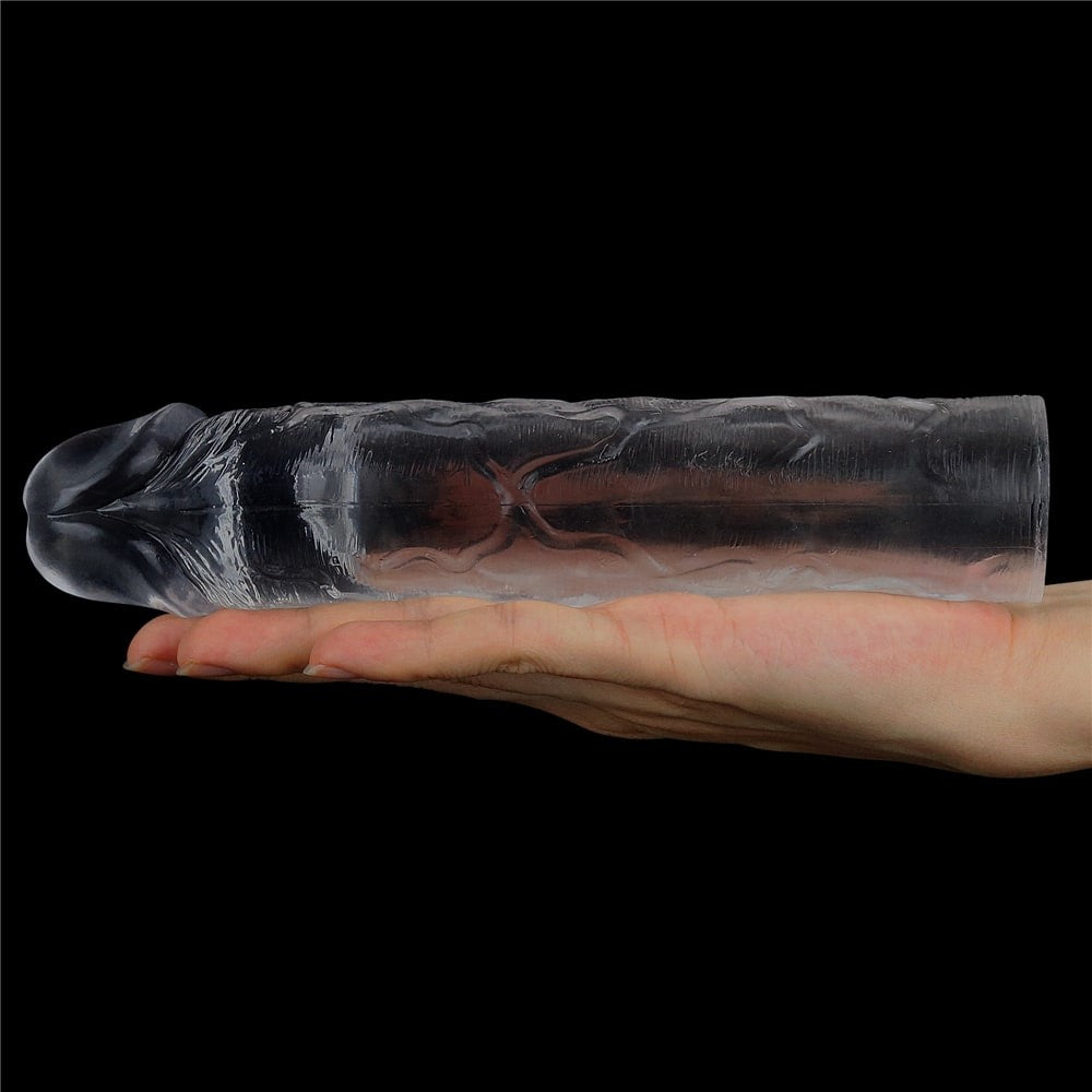 Guaina per pene trasparente impeccabile Aggiungi 2''