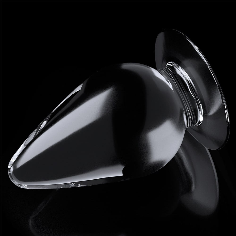Plug anale trasparente impeccabile da 4,5''