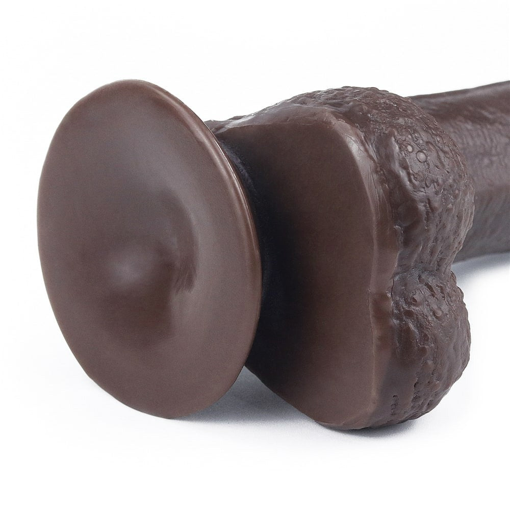 Dildo doppio strato scorrevole da 7'', nero