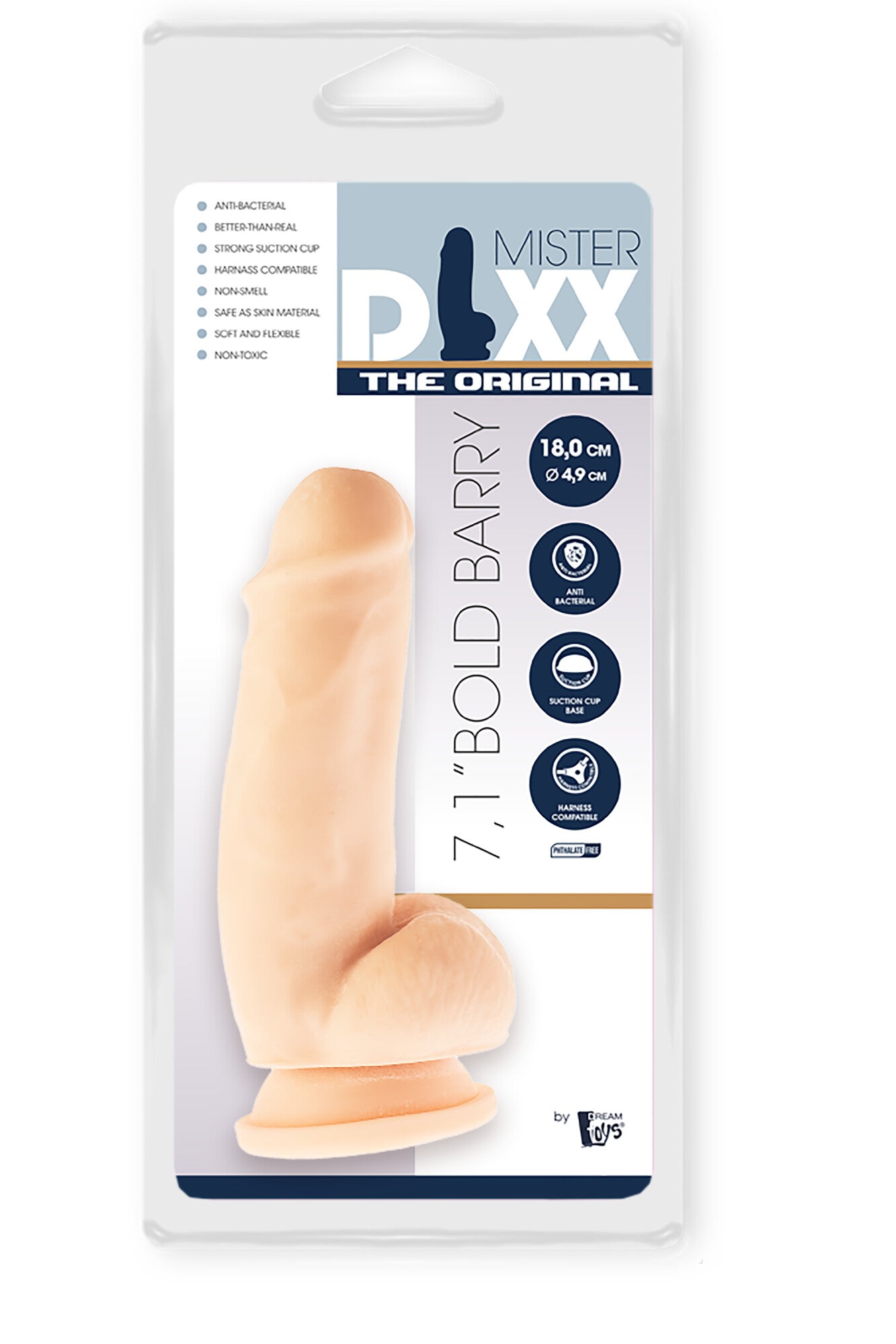 MR. DIXX BOLD BARRY 7.1INCH DILDO
