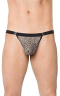 Perizoma uomo 4528 - pantera grigia {} Taglia unica