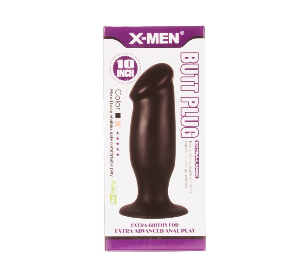 Plug anale X-MEN da 10 pollici nero