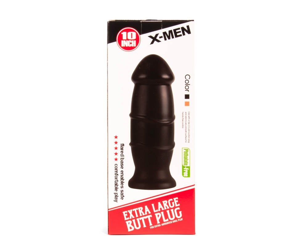 Plug anale X-MEN da 10 pollici nero