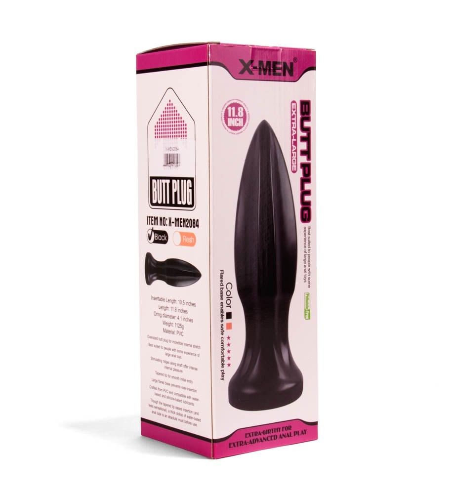 Plug anale X-MEN da 11,8 pollici, nero
