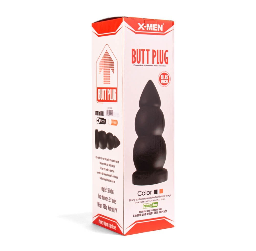 Plug anale X-MEN da 9,6 pollici, nero