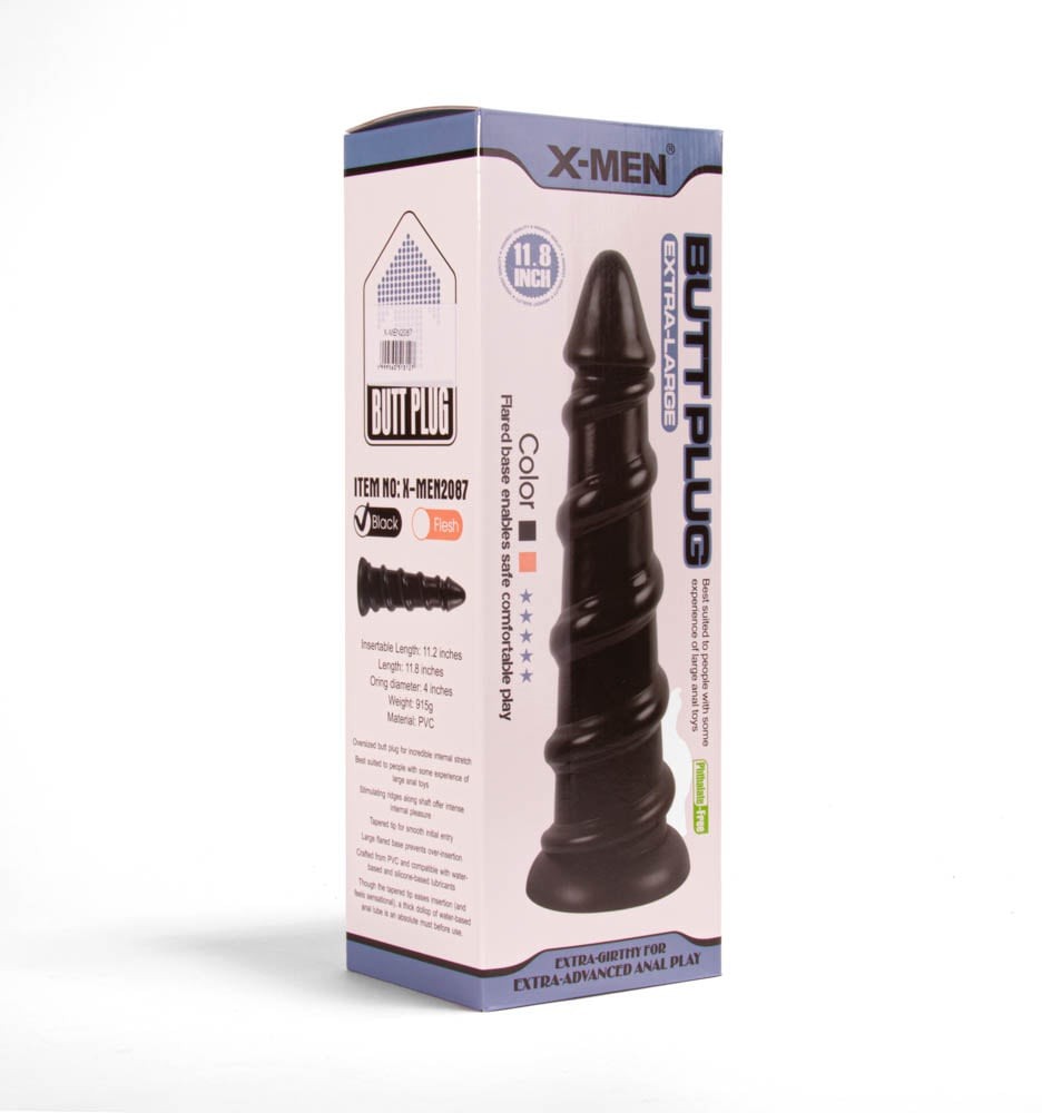 Plug anale X-MEN da 11,8 pollici nero_B0O50_4