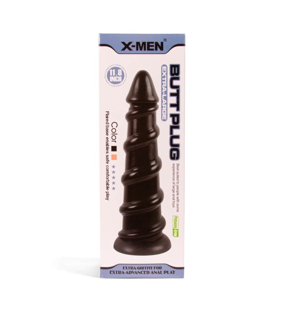 Plug anale X-MEN da 11,8 pollici nero_B0O50_4
