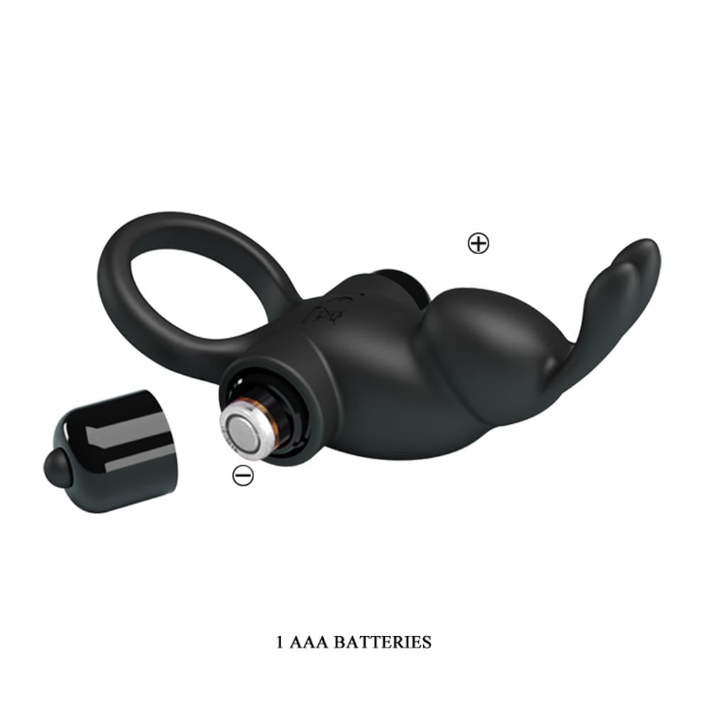 Anello per pene Pretty Love Vibrant 1 Nero