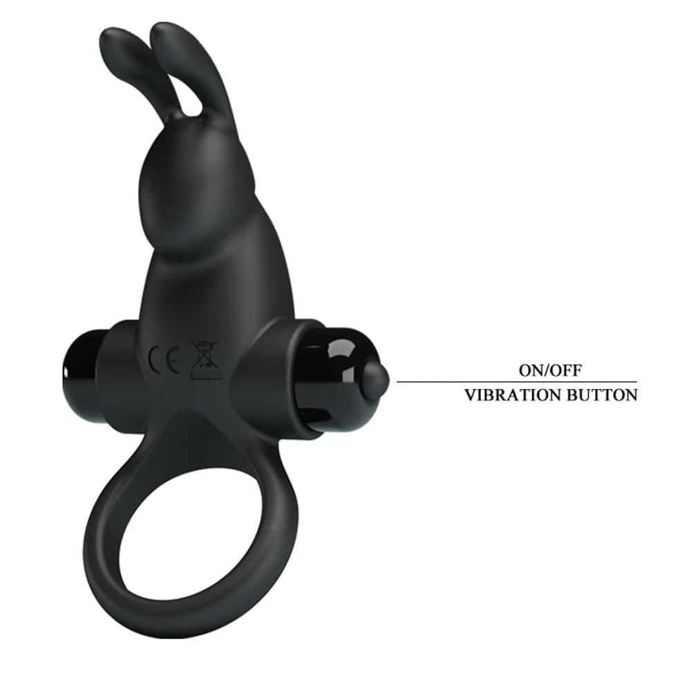 Anello per pene Pretty Love Vibrant 1 Nero