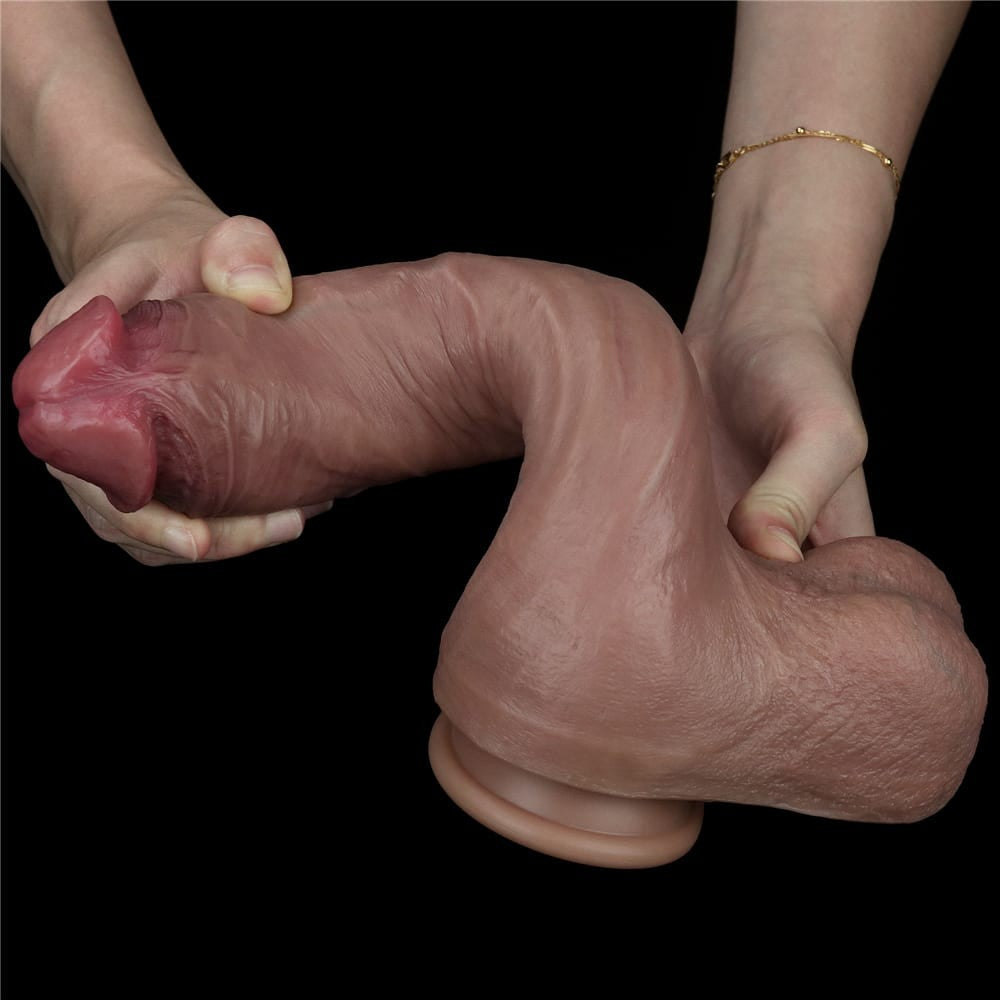 Pene naturale in silicone a doppio strato da 10,5''