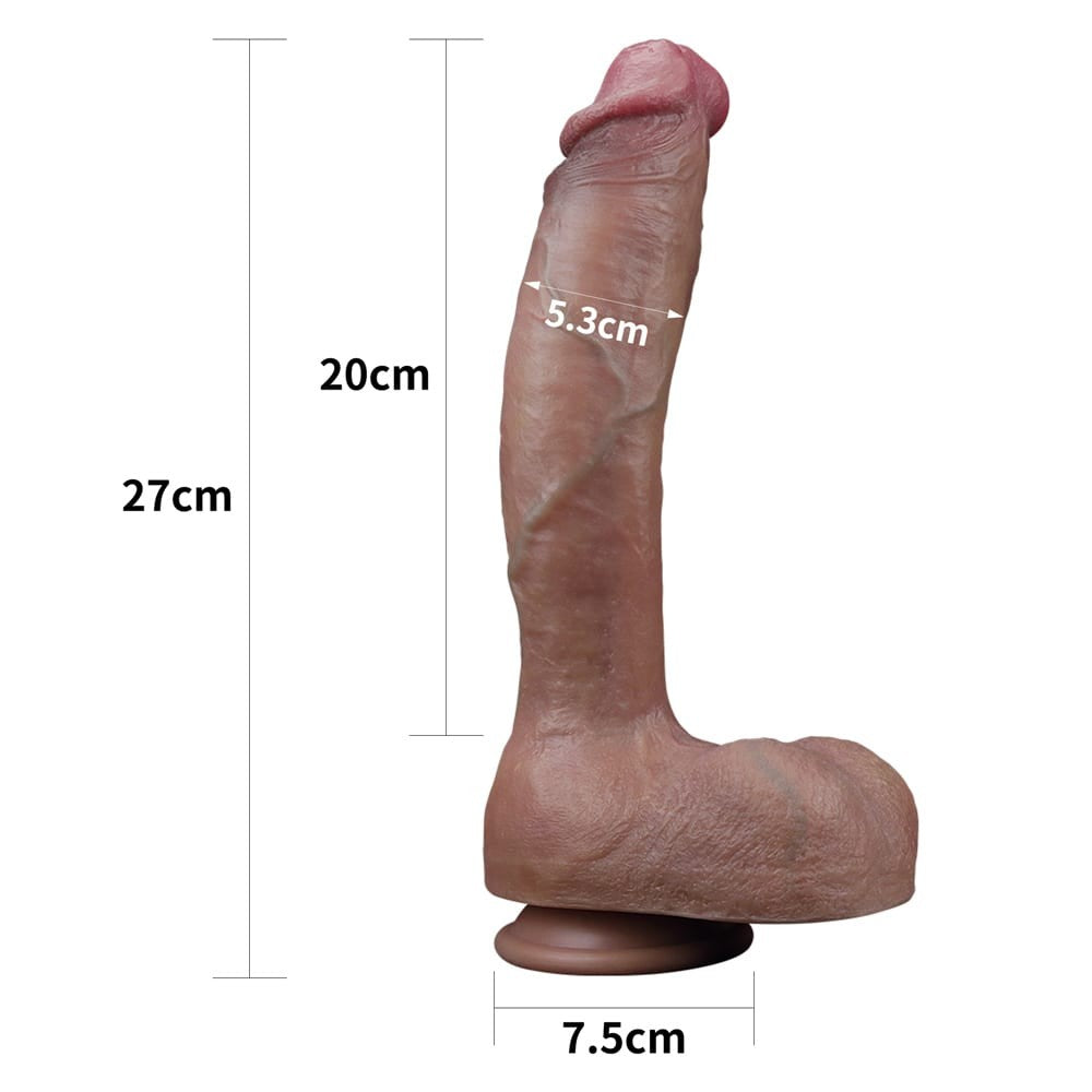 Pene naturale in silicone a doppio strato da 10,5''