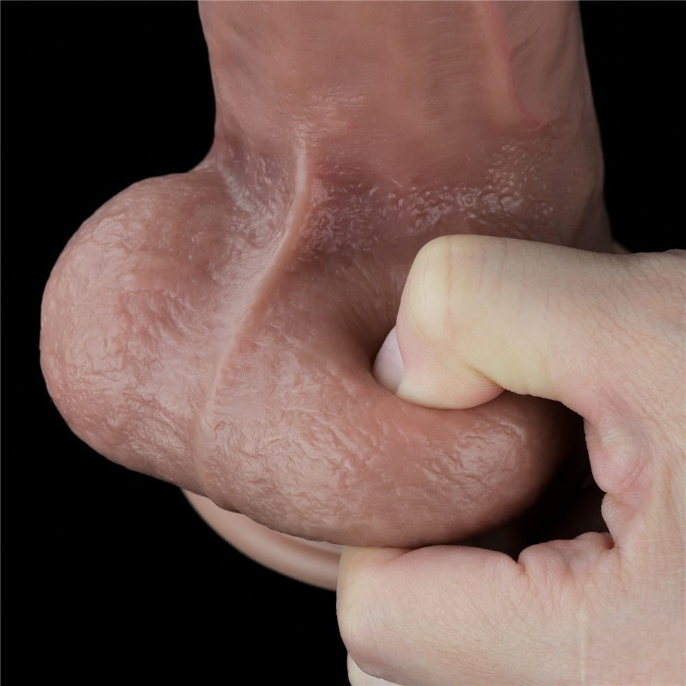 Pene in silicone platino a doppio strato da 10,5''