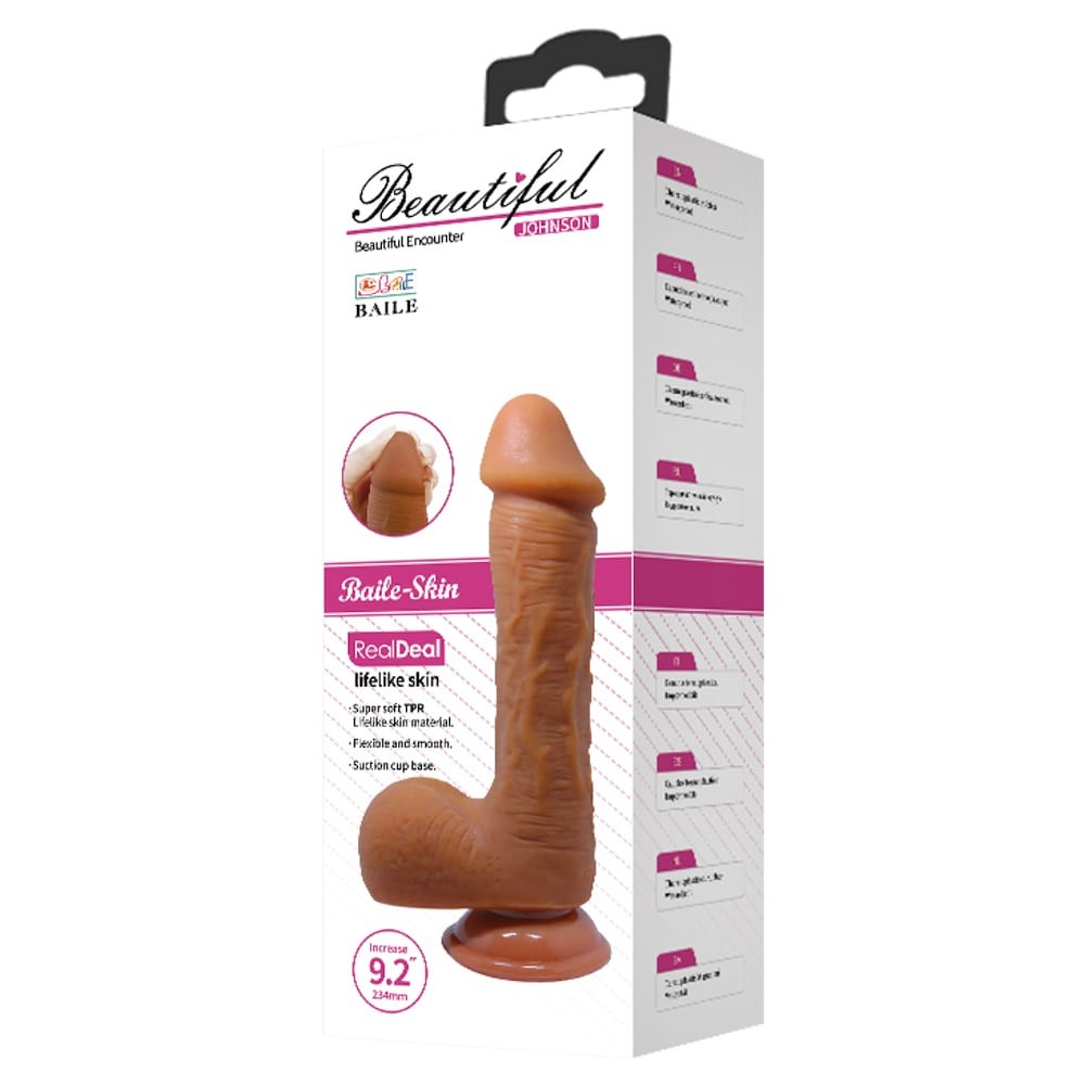 Bellissimo Johnson 9,2 " Dildo Marrone