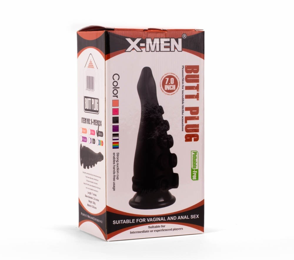 Plug anale X-MEN 7" nero