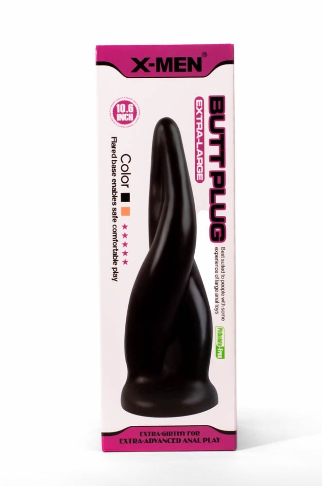 Plug anale extra large X-MEN 10,6" nero