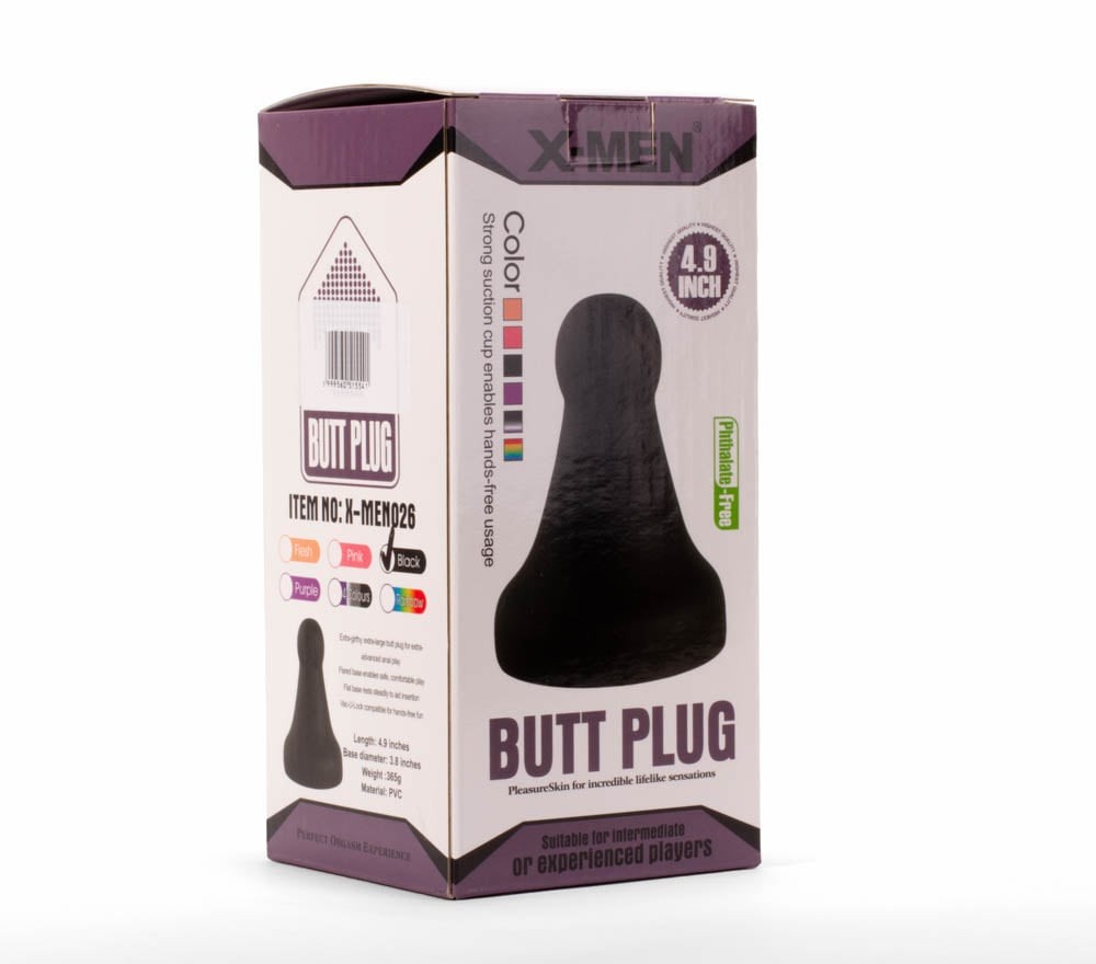 Plug anale X-MEN 4.8" Nero