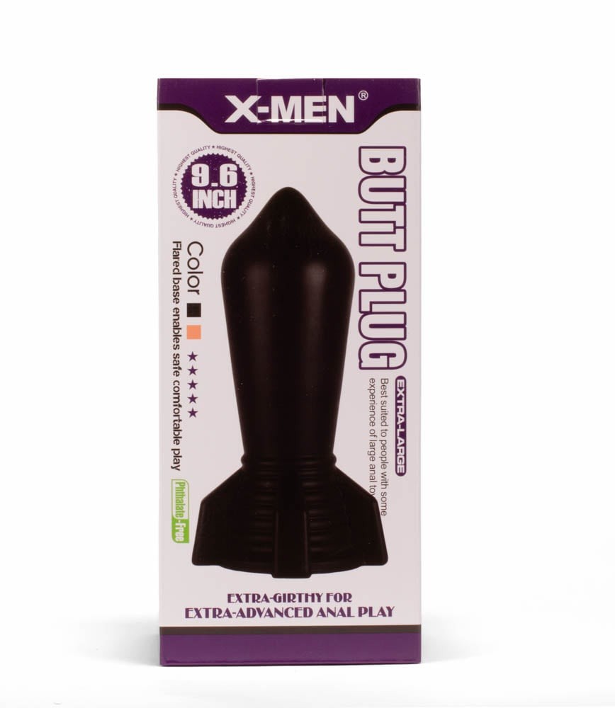 X-MEN 9.6" Enorme Plug Anale Nero 2