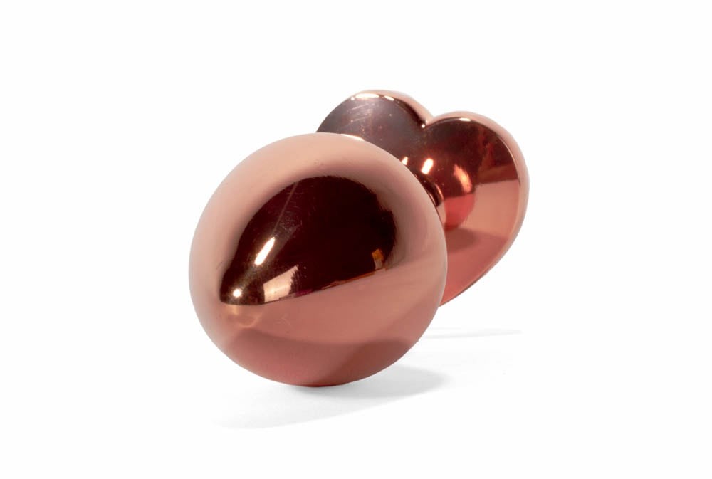Plug anale in metallo X-MEN Secret Shine con cuore in oro rosa L