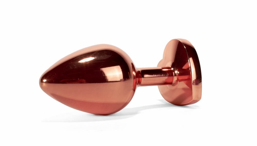 Plug anale in metallo X-MEN Secret Shine con cuore in oro rosa L