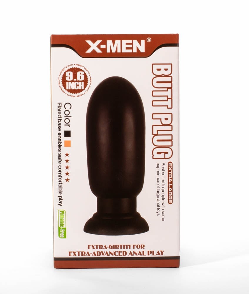 X-MEN 9.6" Enorme Plug Anale Nero 1