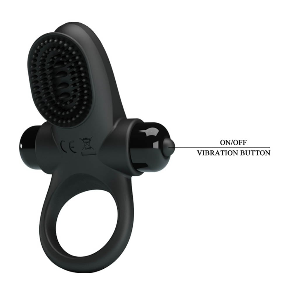 Anello per pene Pretty Love Vibrant 2 Nero