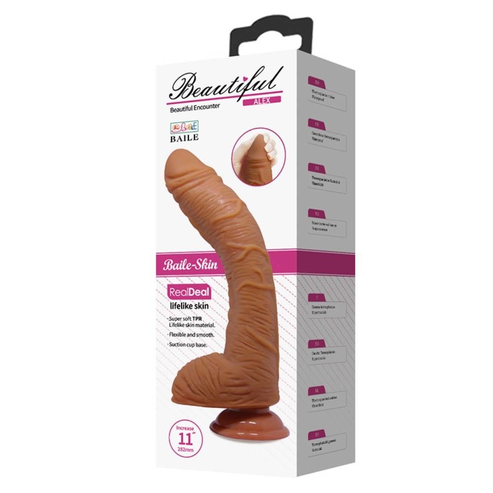 Bellissimo dildo Alex 11" marrone