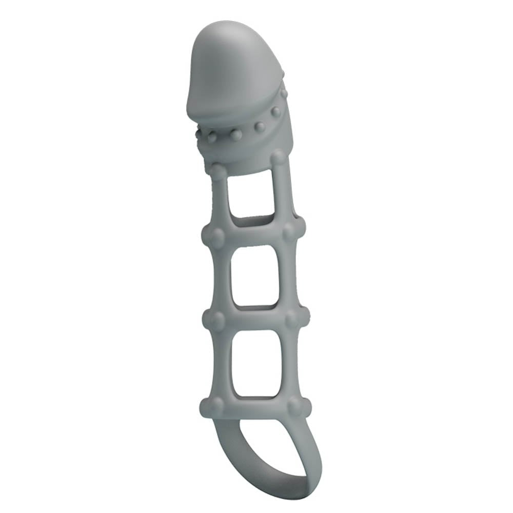 Pretty Love Guaina per pene con cinturino per le palle, bianca