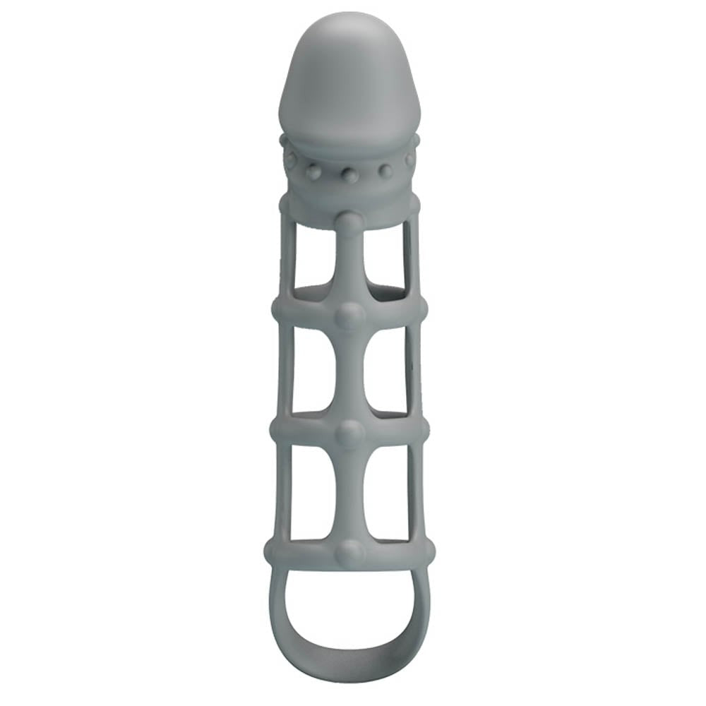 Pretty Love Guaina per pene con cinturino per le palle, bianca