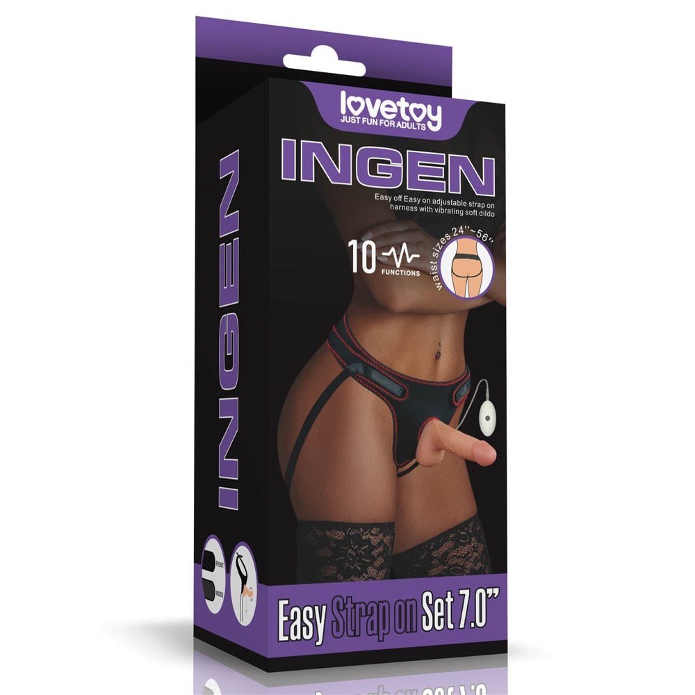 Set di Strapon Vibranti Easy da 7,0''