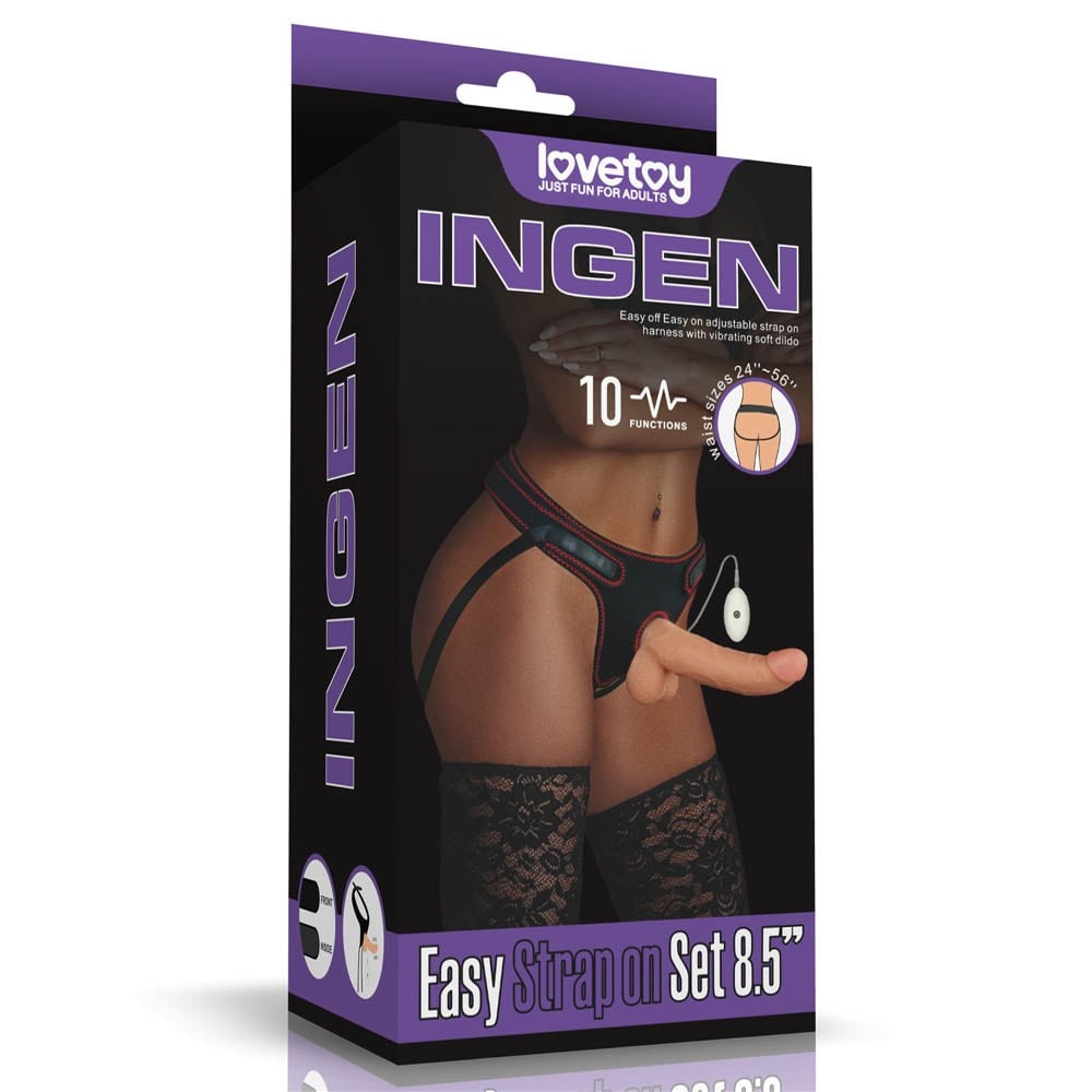 Set di Strapon Vibranti Easy da 8,5''