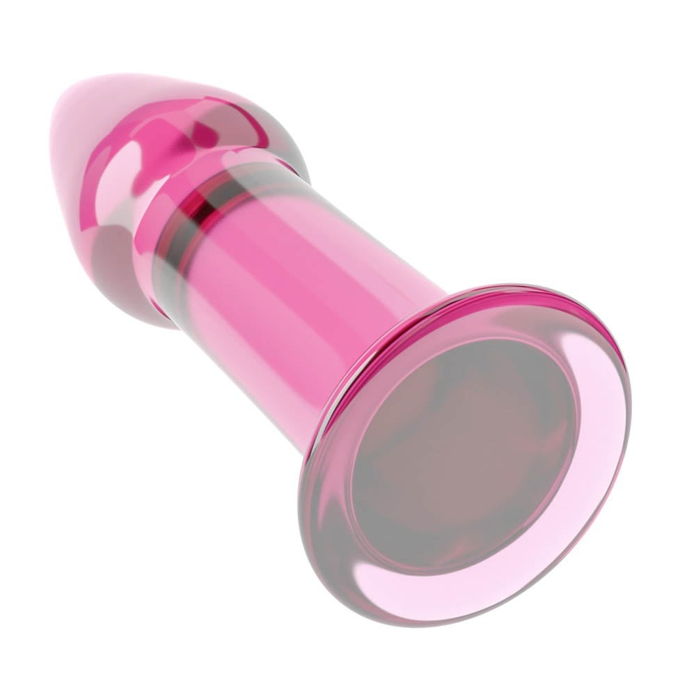 5" Glass Romance Rosa