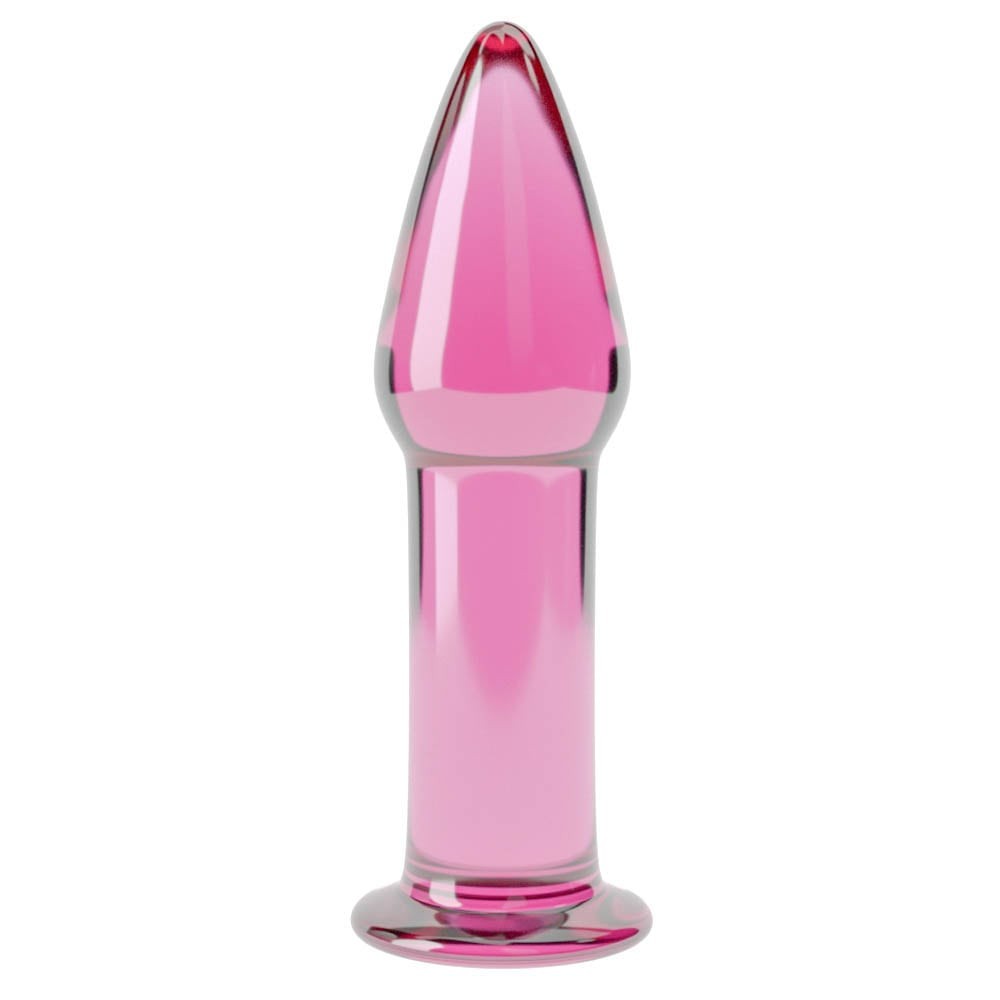 5" Glass Romance Rosa