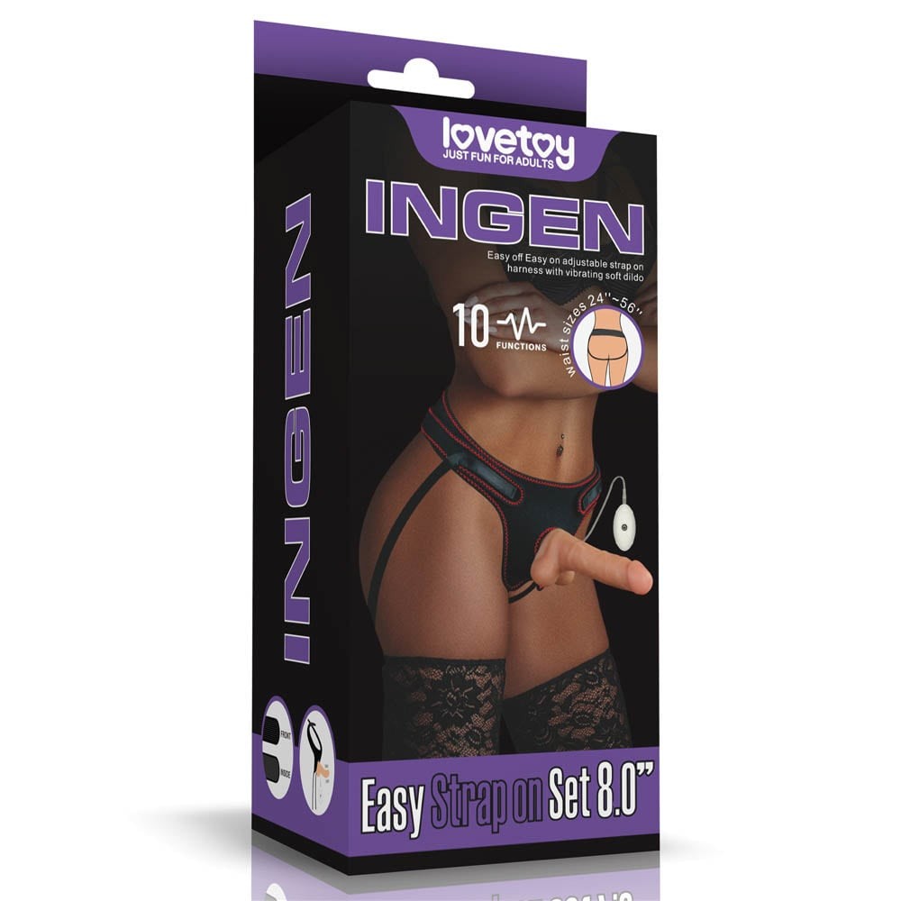 Set di Strapon Vibranti Easy da 7,5"