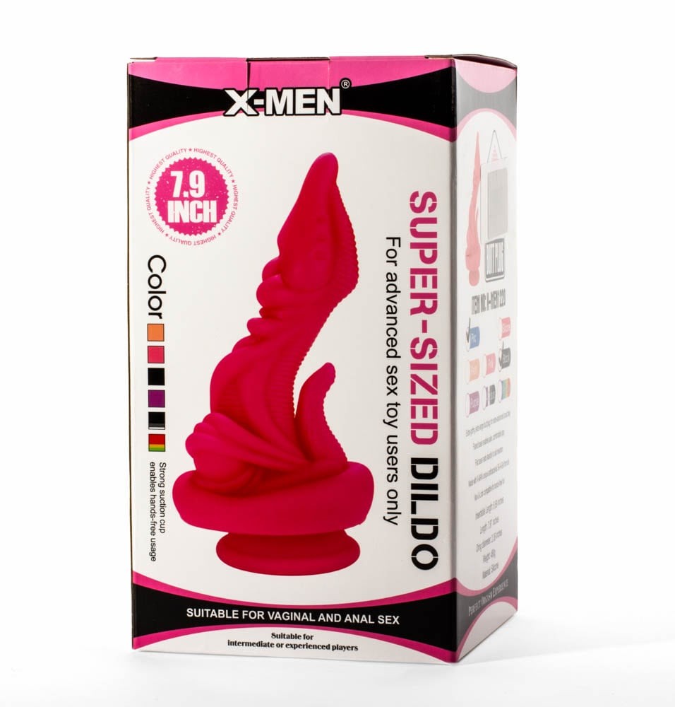 Dildo super grande X-Men 7,9" in PVC nero I