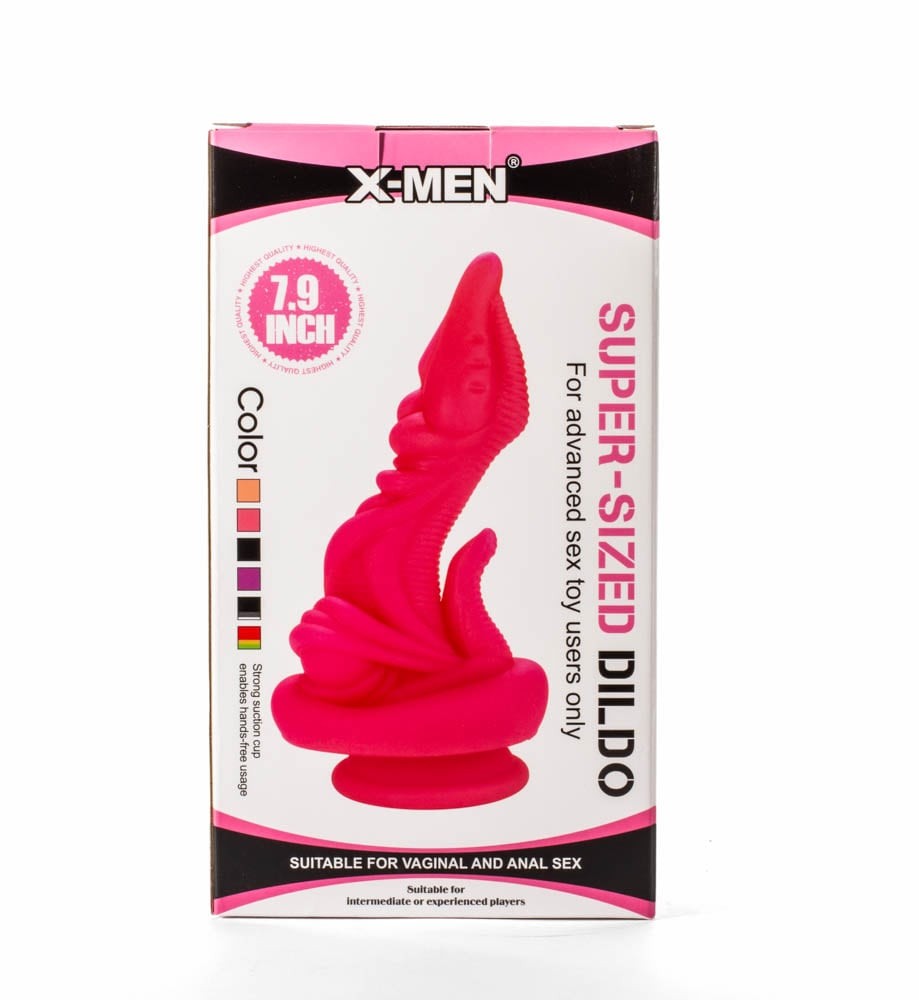 Dildo super grande X-Men 7,9" in PVC nero I