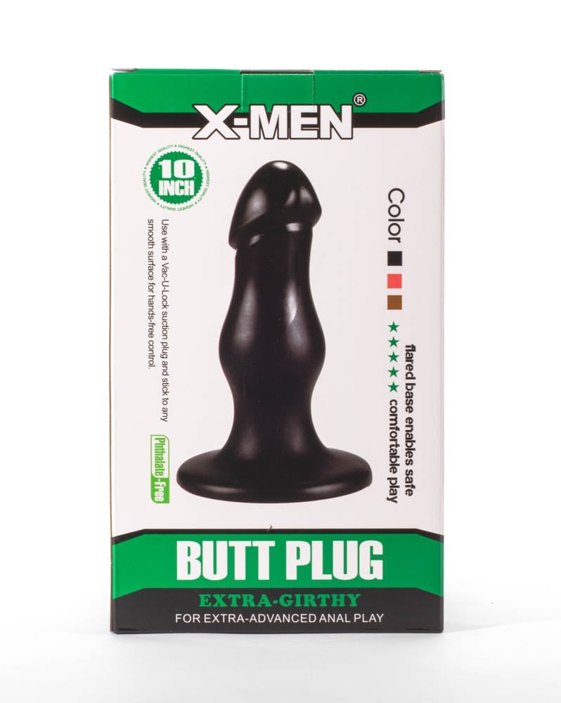 Plug anale extra spesso X-Men 8,66" Nero II