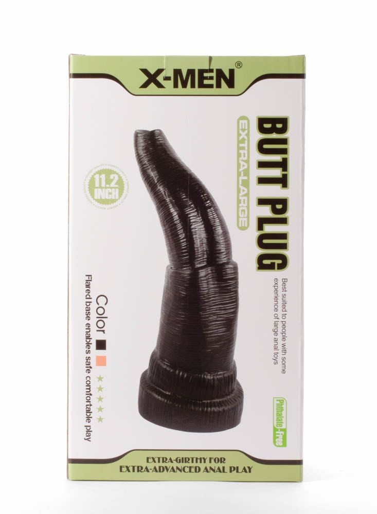 Plug anale extra large X-Men 11,2" nero