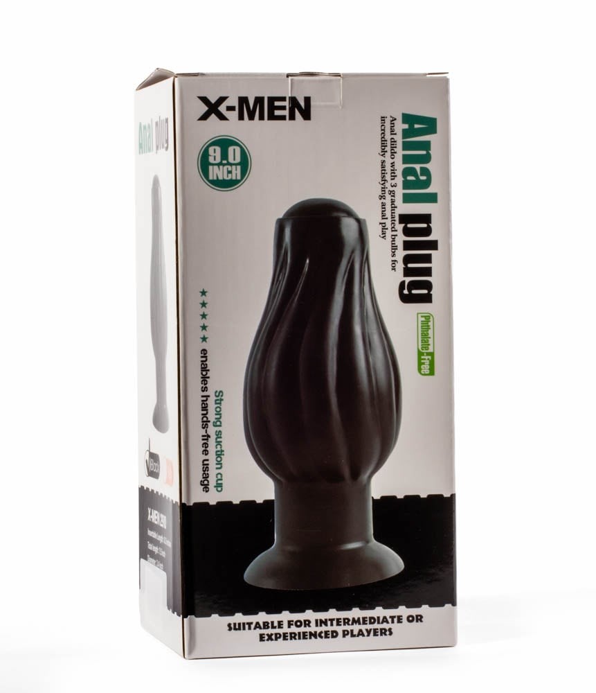 Plug anale X-Men 7,5" Nero