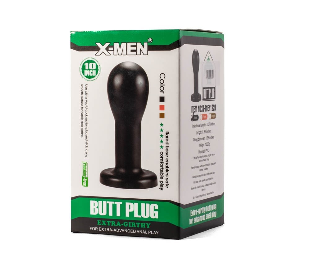 Plug anale extra spesso X-Men 8.86 Nero