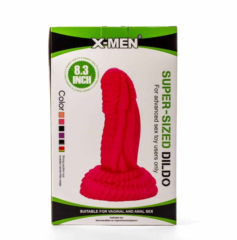 Dildo super grande X-Men 8,3" in PVC nero