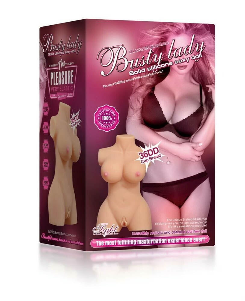 Bambola del sesso a mezzo busto da donna prosperosa