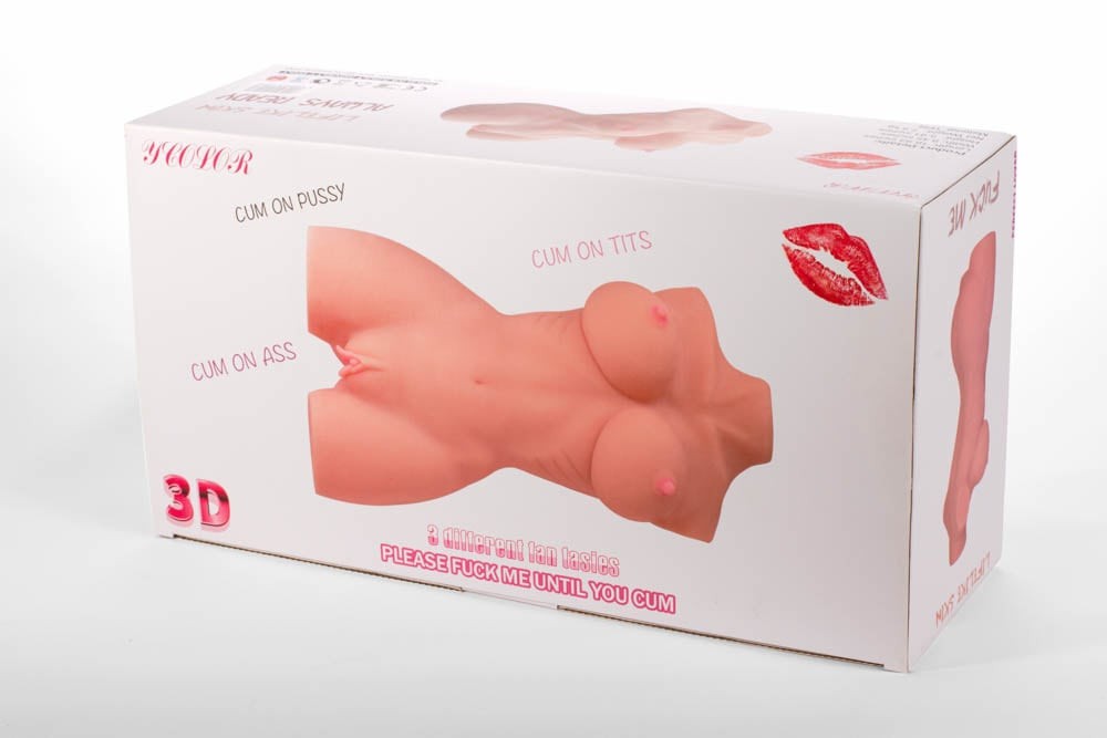 Masturbatore 3D a doppio foro