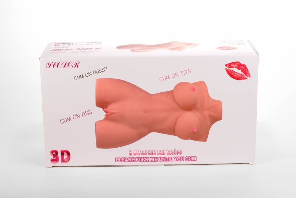 Masturbatore 3D a doppio foro