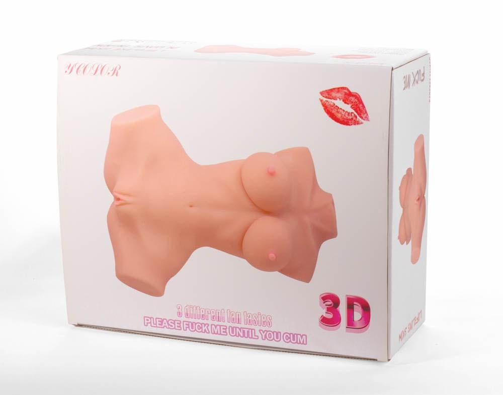 Masturbatore 3D a doppio foro III