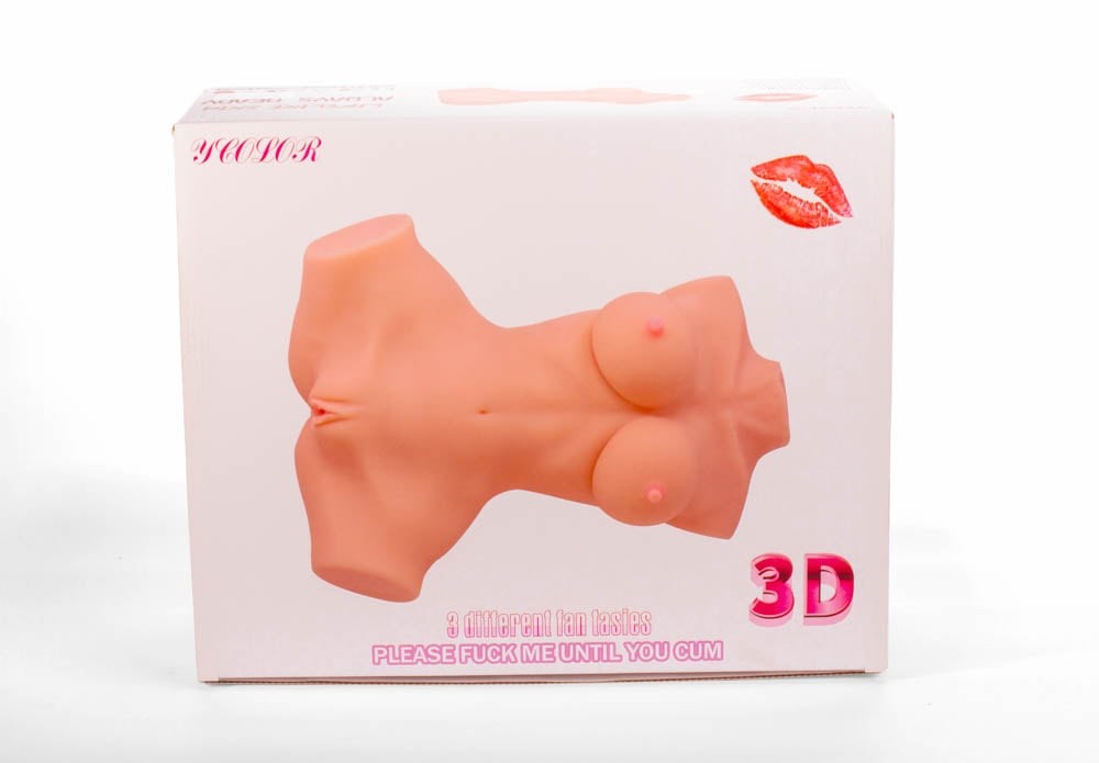Masturbatore 3D a doppio foro III