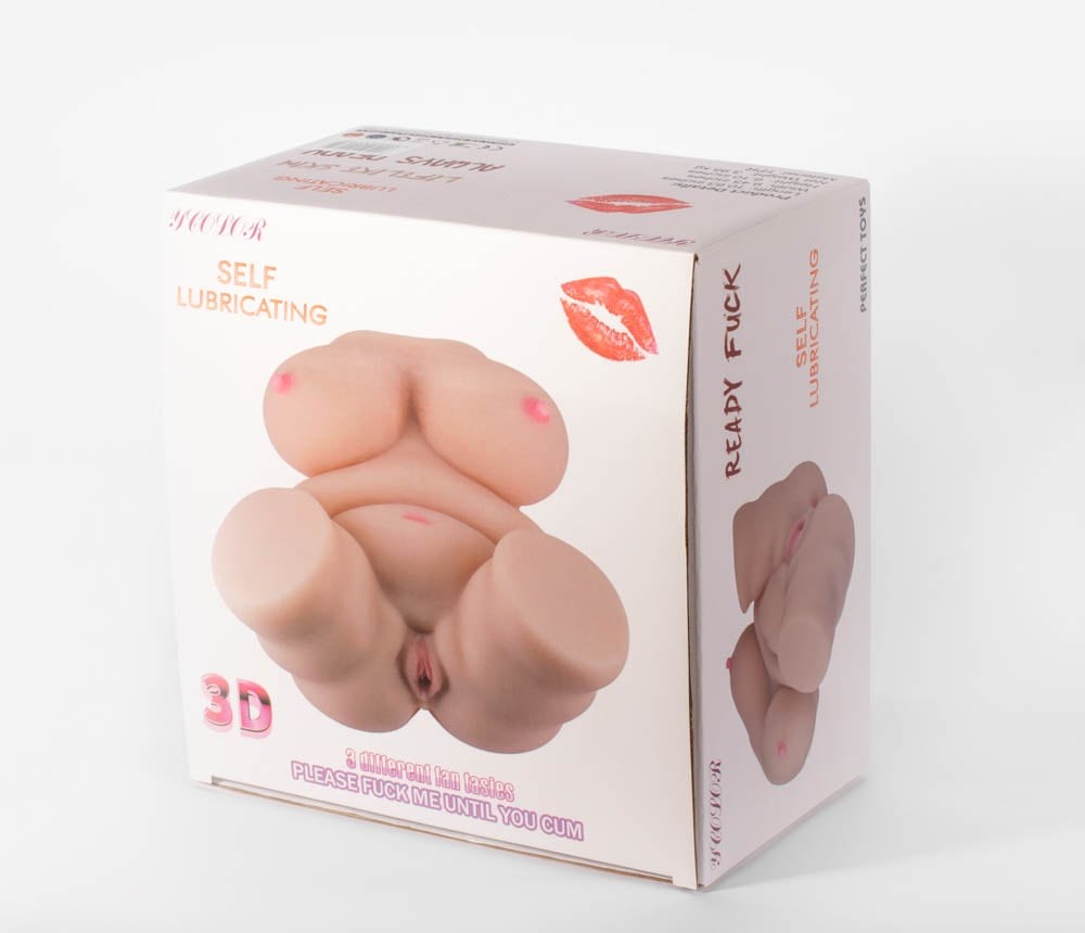 Masturbatore 3D a doppio foro V