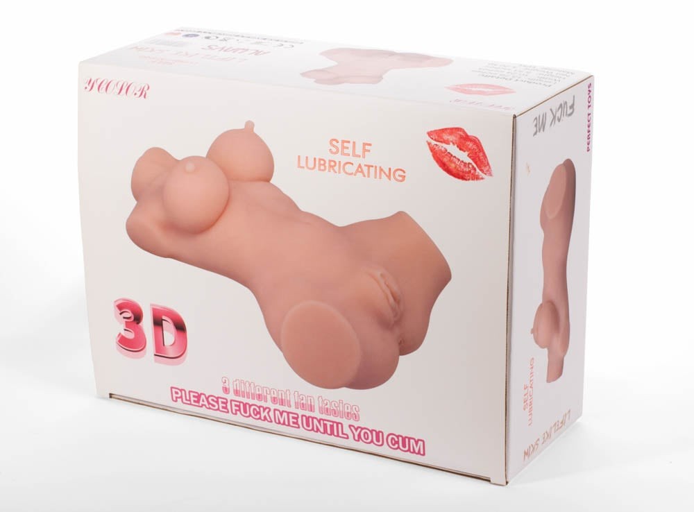 Masturbatore 3D a doppio foro II