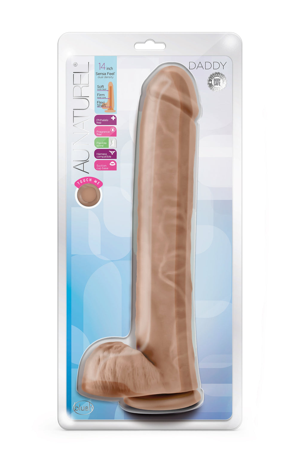 AU NATUREL DADDY DILDO DA 14 POLLICI MOCHA