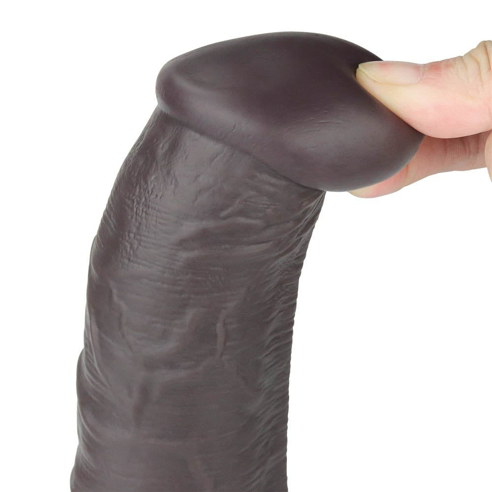 Rotatore in silicone a doppio strato da 10'', marrone